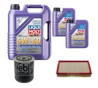 FEBI BILSTEIN Controllo Set 7L LIQUI MOLY 5W-40 Leichtlauf High Tech Per Audi
