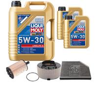 FEBI BILSTEIN Controllo set 7L Liqui Moly 5W30 Longlife3 per Audi A4 Avant