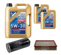 FEBI BILSTEIN Controllo set 7L Liqui Moly 5W30 Longlife3 per Audi A6 Avant
