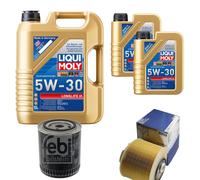 FEBI BILSTEIN Controllo Set 7L Liqui Moly 5W30 Longlife3 Per Audi A6 Avant