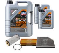 FEBI BILSTEIN Controllo set 7L Liqui Moly Top Tec 4200 5W-30 per Audi A4