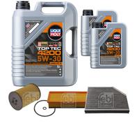 FEBI BILSTEIN Controllo set 7L Liqui Moly Top Tec 4200 5W-30 per Audi A4