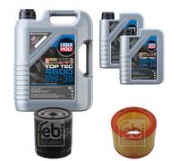 FEBI BILSTEIN Controllo set 7L Liqui Moly Top Tec 4600 5W-30 per Citroën