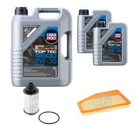 FEBI BILSTEIN Controllo set 7L Liqui Moly Top Tec 4600 5W-30 per Opel