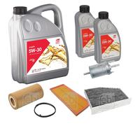 Febi BILSTEIN Controllo Set 7L Longlife 5W-30 per VW Golf VI 5K1 2.0 Gti 1K1