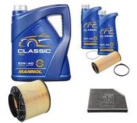 FEBI BILSTEIN Controllo Set 7L MANNOL Classic 10W-40 Per Audi A5 Cabriolet