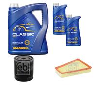 Febi BILSTEIN Controllo Set 7L mannol Classic 10W-40 per Citroën Berlingo