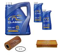 FEBI BILSTEIN Controllo Set 7L MANNOL Classic 10W-40 Per Mercedes-Benz E