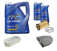 FEBI BILSTEIN Controllo set 7L MANNOL Classic 10W-40 per Mercedes-Benz GLK