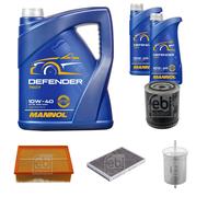 FEBI BILSTEIN Controllo Set 7L MANNOL Defender 10W-40 Per Audi A4 Cabriolet