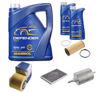 FEBI BILSTEIN Controllo Set 7L MANNOL Defender 10W-40 Per Audi A6 Allroad