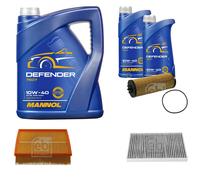 FEBI BILSTEIN Controllo Set 7L MANNOL Defender 10W-40 Per Audi A6 Avant 4B
