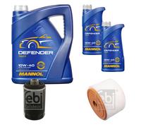 FEBI BILSTEIN Controllo Set 7L MANNOL Defender 10W-40 Per Audi A6 Avant 4G5