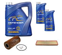 FEBI BILSTEIN Controllo Set 7L MANNOL Defender 10W-40 Per BMW 3 Serie E36 325td