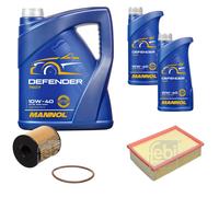 FEBI BILSTEIN Controllo Set 7L MANNOL Defender 10W-40 Per Citroën C4 I LC