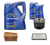 Febi BILSTEIN Controllo Set 7L mannol Defender 10W-40 per Opel Vivaro Kasten