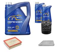 FEBI BILSTEIN Controllo Set 7L MANNOL Defender 10W-40 Per Peugeot 206 CC 2D