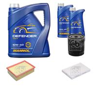 FEBI BILSTEIN Controllo set 7L MANNOL Defender 10W-40 per Peugeot 307 Break