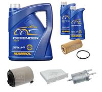 FEBI BILSTEIN Controllo Set 7L MANNOL Defender 10W-40 Per VW EOS 1F7 1F8