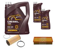 FEBI BILSTEIN Controllo Set 7L MANNOL Diesel TDI 5W-30 Per Audi A5 Sportback