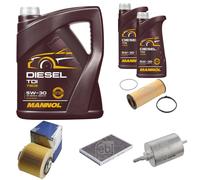FEBI BILSTEIN Controllo Set 7L MANNOL Diesel TDI 5W-30 Per Audi A6 Allroad