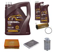 FEBI BILSTEIN Controllo Set 7L MANNOL Diesel TDI 5W-30 Per Audi Allroad 4BH