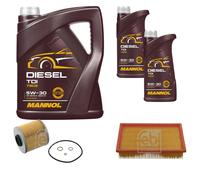 FEBI BILSTEIN Controllo Set 7L MANNOL Diesel TDI 5W-30 Per BMW 3er Cabriolet