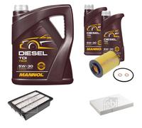 FEBI BILSTEIN Controllo Set 7L MANNOL Diesel TDI 5W-30 Per Hyundai Santa Fé