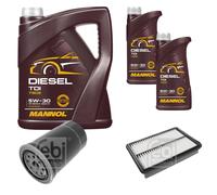 FEBI BILSTEIN Controllo Set 7L MANNOL Diesel TDI 5W-30 Per Hyundai Tucson JM