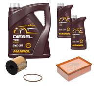 FEBI BILSTEIN Controllo Set 7L MANNOL Diesel TDI 5W-30 Per Peugeot 307 Break