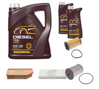 FEBI BILSTEIN Controllo Set 7L MANNOL Diesel TDI 5W-30 Per Peugeot 407 SW