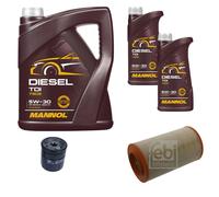 FEBI BILSTEIN Controllo set 7L MANNOL Diesel TDI 5W-30 per Peugeot Boxer