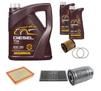 FEBI BILSTEIN Controllo Set 7L MANNOL Diesel TDI 5W-30 Per Saab 9-3 Cabriolet