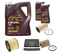 FEBI BILSTEIN Controllo Set 7L MANNOL Diesel TDI 5W-30 Per Saab 9-5 Kombi