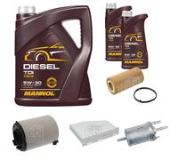 FEBI BILSTEIN Controllo Set 7L MANNOL Diesel TDI 5W-30 Per VW EOS 1F7 1F8