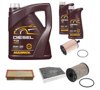 FEBI BILSTEIN Controllo Set 7L MANNOL Diesel TDI 5W-30 Per VW Golf VI 5K1