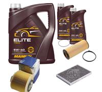 FEBI BILSTEIN Controllo Set 7L MANNOL ELITE 5W-40 Per AUDI A6 ALLROAD 4FH