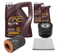 Febi BILSTEIN Controllo Set 7L mannol Elite 5W-40 per Fiat Ducato Box