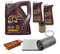 FEBI BILSTEIN Controllo set 7L MANNOL Elite 5W-40 per Fiat Grande Punto 199