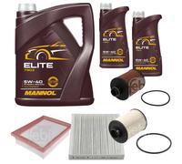 FEBI BILSTEIN Controllo Set 7L MANNOL Elite 5W-40 Per Fiat Sedici FY_ 2.0 D