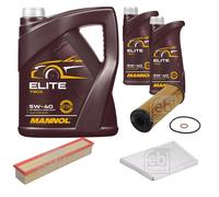FEBI BILSTEIN Controllo Set 7L MANNOL Elite 5W-40 Per Mercedes-Benz C-Klasse