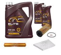 FEBI BILSTEIN Controllo Set 7L MANNOL Elite 5W-40 Per Mercedes-Benz C-Klasse