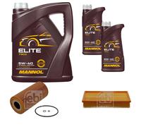 FEBI BILSTEIN Controllo Set 7L MANNOL Elite 5W-40 Per Mercedes-Benz E-Klasse