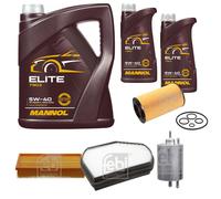 FEBI BILSTEIN Controllo Set 7L MANNOL Elite 5W-40 Per Mercedes-Benz E-Klasse