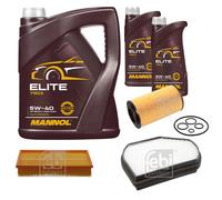 FEBI BILSTEIN Controllo Set 7L MANNOL Elite 5W-40 Per Mercedes-Benz E-Klasse