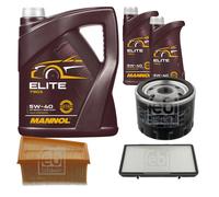 FEBI BILSTEIN Controllo Set 7L MANNOL Elite 5W-40 Per Opel Vivaro Kasten F7