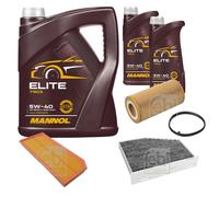 Febi BILSTEIN Controllo Set 7L mannol Elite 5W-40 per VW Golf Variant VI 5K1 2.0