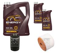 Febi BILSTEIN Controllo Set 7L mannol Energia 5W-30 per Audi A6 Avant 4G5