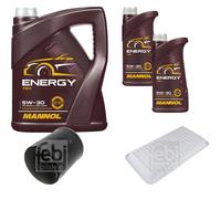 Febi BILSTEIN Controllo Set 7L mannol Energia 5W-30 per Mazda MX-5 III Nc 1.8