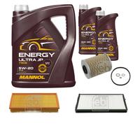 Febi BILSTEIN Controllo Set 7L mannol Energia Ultra+ JP 5W-20 per BMW 5er